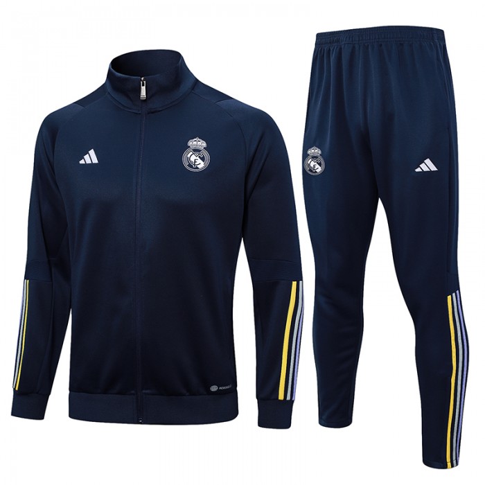 23/24 Real Madrid Black Edition Classic Jacket Training Suit (Top+Pant)-156669