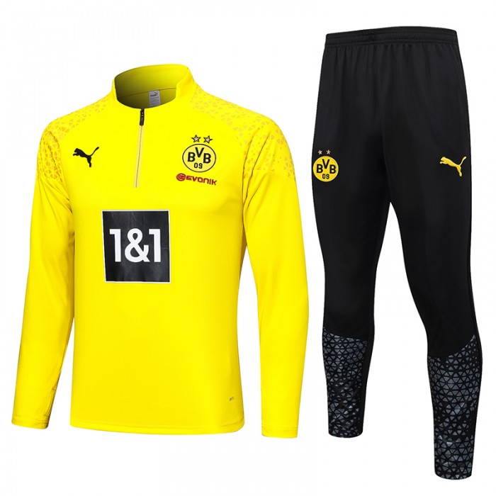 23/24 Borussia Dortmund Yellow Edition Classic Jacket Training Suit (Top+Pant)-3496371