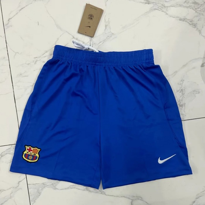 23/24 Barcelona Away Shorts Blue Shorts Jersey-1786487