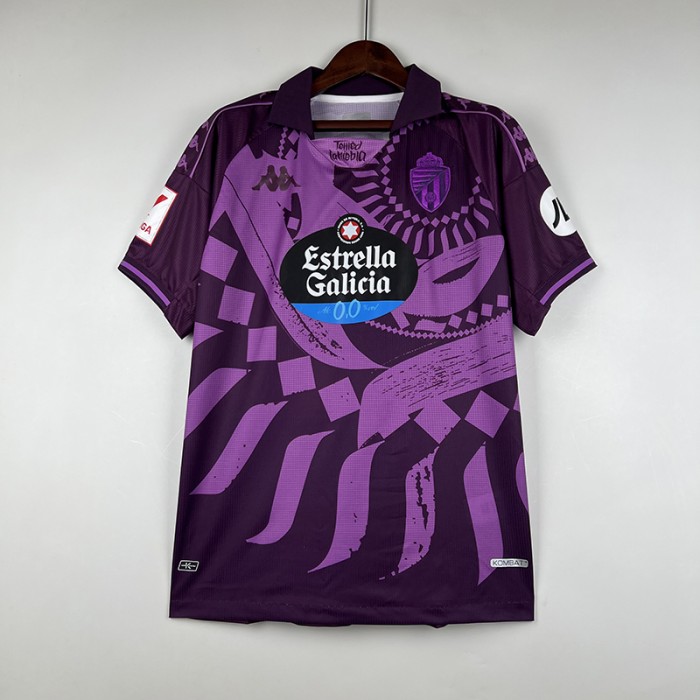 23/24 Valladolid away Purple Jersey Kit short sleeve-7124870