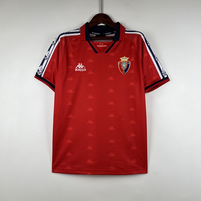 Retro 95/97 Osasuna Home Red Jersey Kit short sleeve-2226586