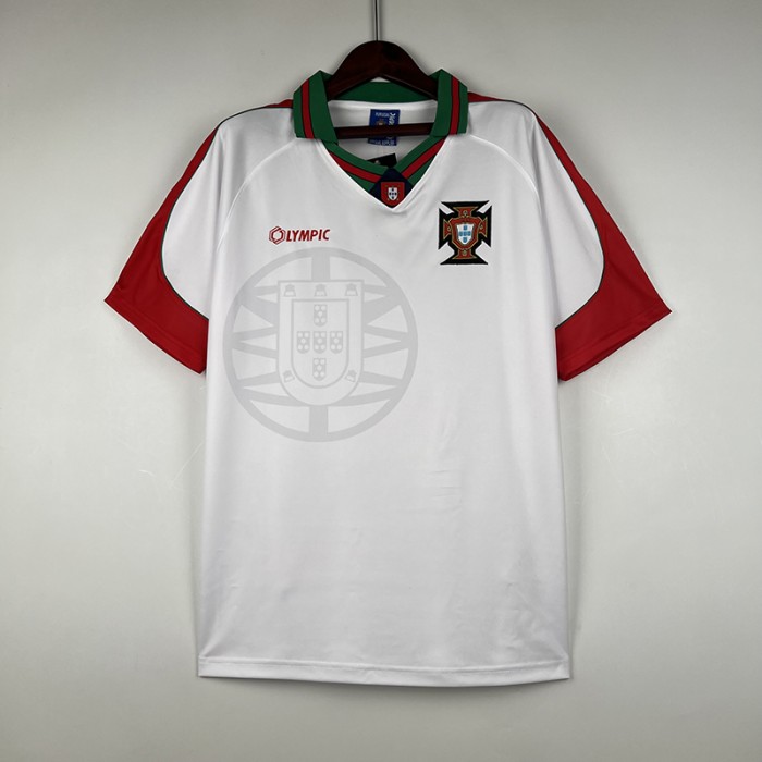Retro 96/97 Portugal away White Jersey Kit short sleeve-1215182