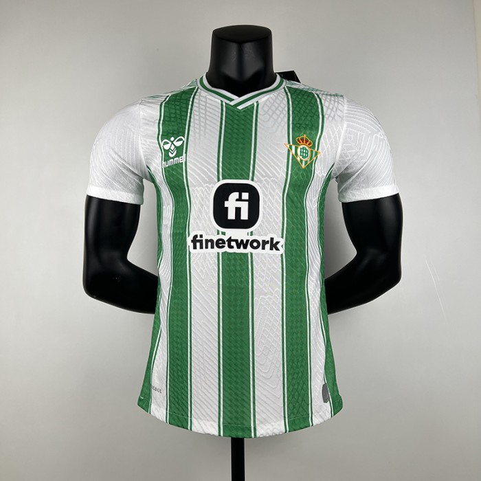 23/24 Real Betis Home White Green Jersey Kit short sleeve (Player Version)-3456890