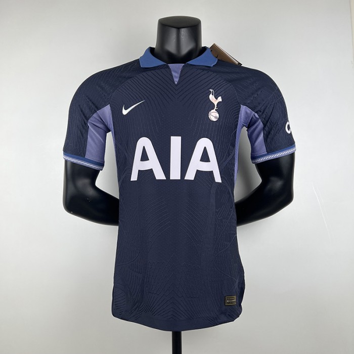 23/24 Tottenham Away Navy Blue Jersey Kit short sleeve (Player Version)-6945896