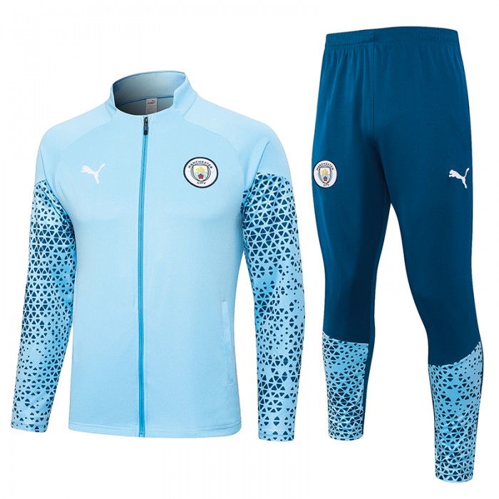 23/24 Manchester City Light Blue Edition Classic Jacket Training Suit (Top+Pant)-9078612