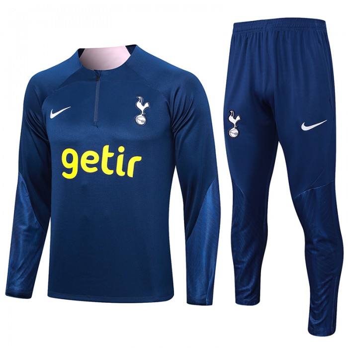 23/24 Tottenham Hotspur Navy Blue Edition Classic Jacket Training Suit (Top+Pant)-3548580