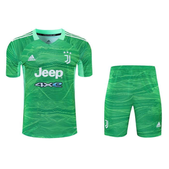 23/24 Goalkeeper Juventus Green Jersey Kit short Sleeve (Shirt + Short)-4215273