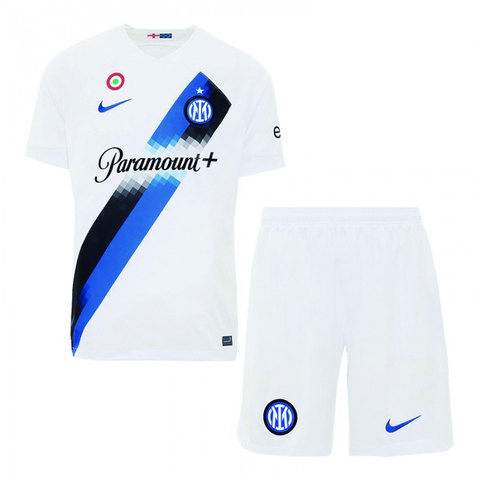 23/24 Inter Milan Away White jersey Kit short sleeve (Shirt + Short) (player version)-5582558