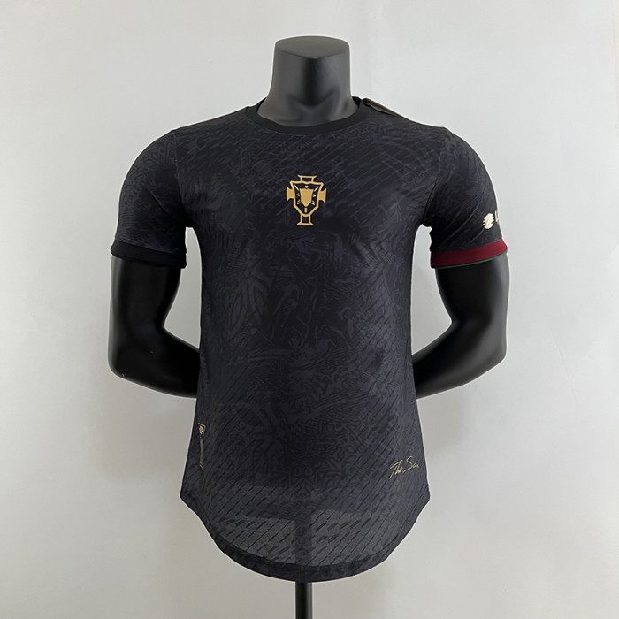 2023 Portugal Special Edition Black Jersey version short sleeve (Player Version)-9989338