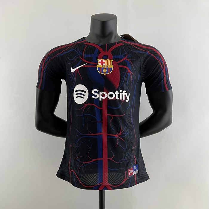 23/24 Barcelona Special Edition Black Jersey version short sleeve (Player Version)-9873747