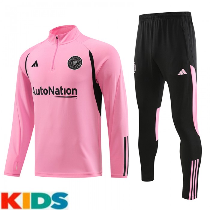 23/24 Kids Miami Pink Kids Edition Classic Jacket Training Suit (Top+Pant)-8988708