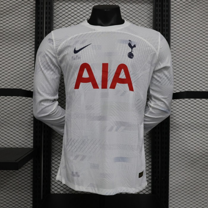 23/24 Tottenham Hotspur Home White Long Sleeve Jersey Kit Long Sleeve (Player Version)-2906402
