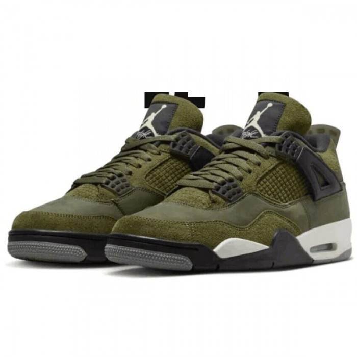 Air Jordan 4 AJ4 High Running Shoes-Army Green-3282793