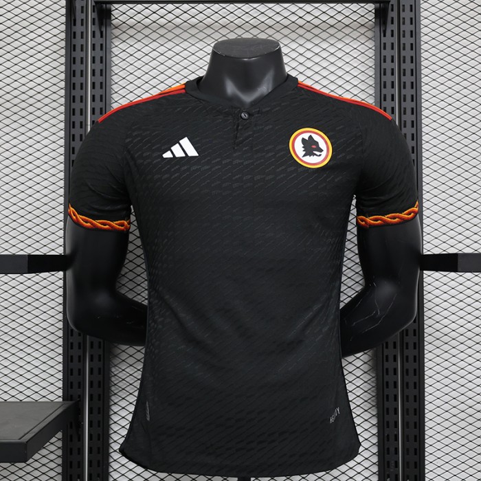 23/24 Roma Third Away Black Jersey Kit short sleeve (Player Version)-1649050