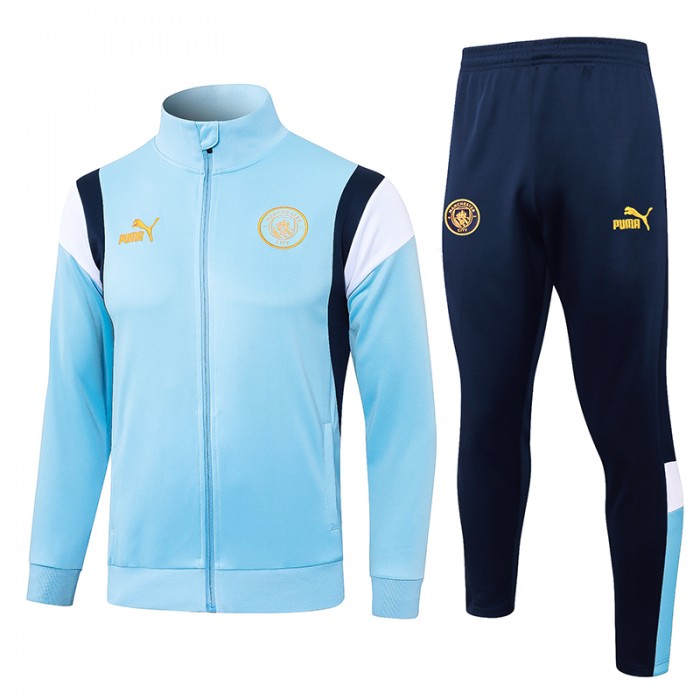 23/24 Manchester City Sky Blue Edition Classic Jacket Training Suit (Top+Pant)-6707748
