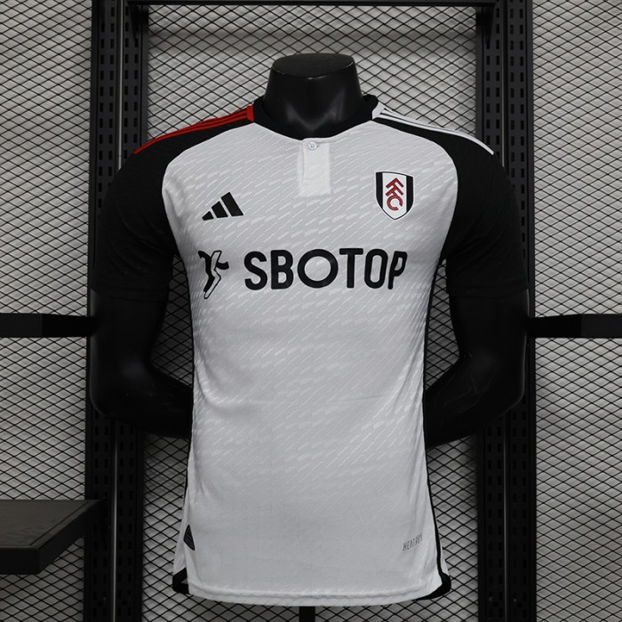 23/24 Fulham Home White Jersey Kit short sleeve (Player Version)-5792456