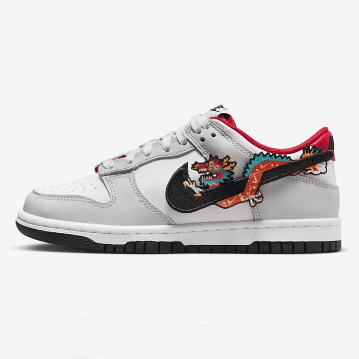 SB Dunk Low GS“Year of the Dragon”Running Shoes-Gray/White-4908324