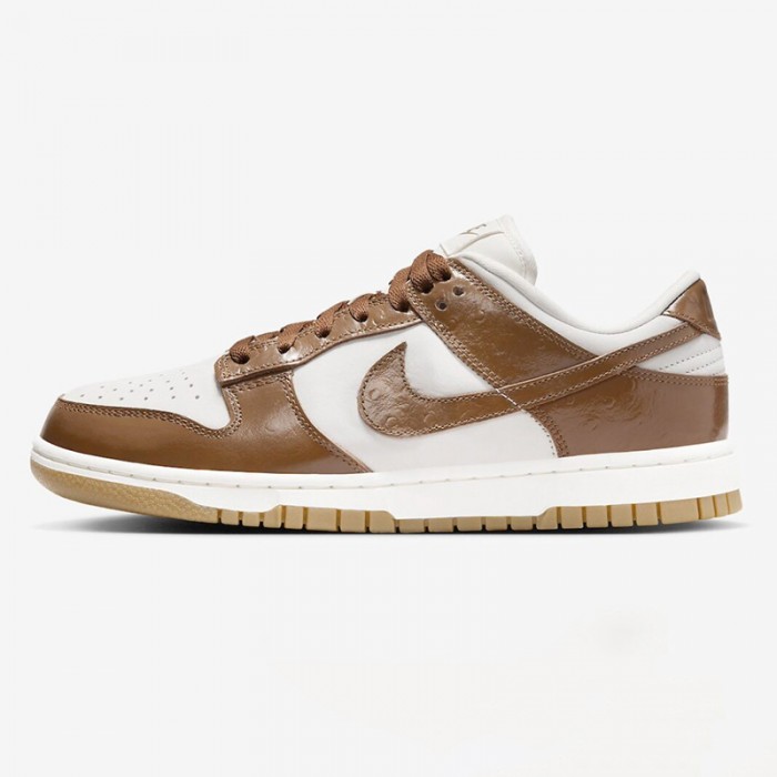 SB Dunk Low SE Running Shoes-Brown/White-1809488