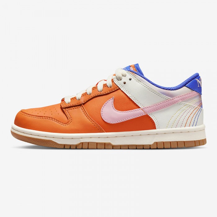 SB Dunk Low Running Shoes-Orange/White-5248348