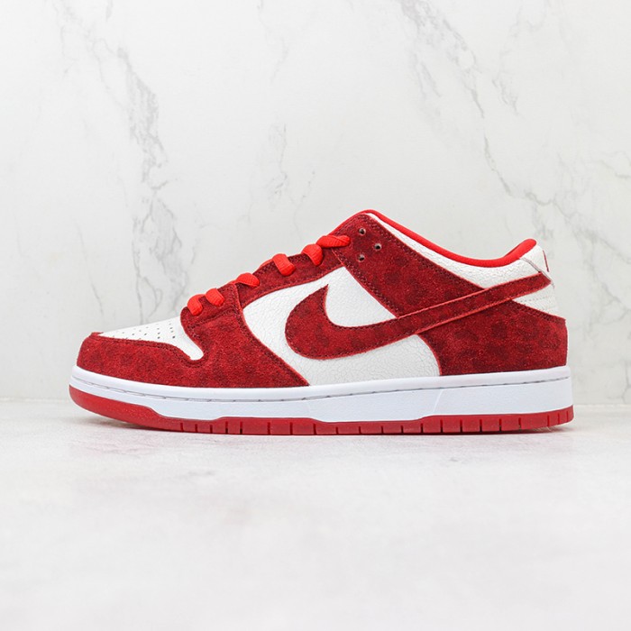 SB Dunk Low Running Shoes-Red/White-1975539