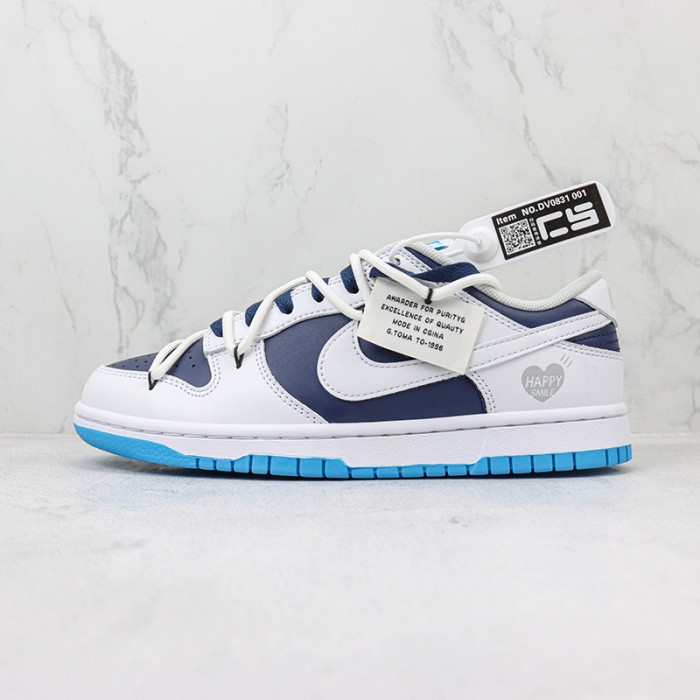 SB Dunk Low Running Shoes-Navy Blue/White-1559264