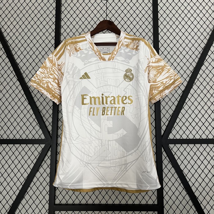 23/24 Real Madrid Special Edition White Jersey Kit short sleeve-7838673