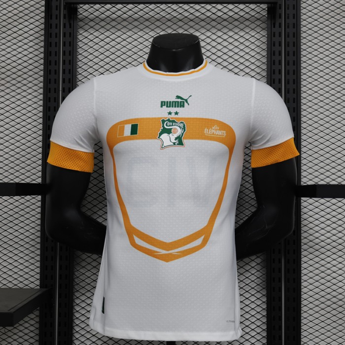 2023 Coate d'Ivoire Away White Jersey Kit short sleeve (Player Version)-5855703