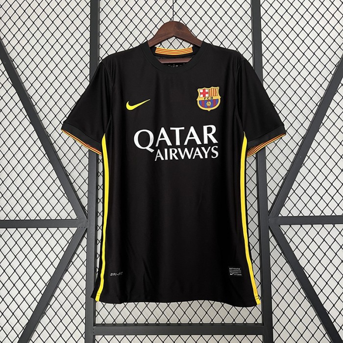 Retro 13/14 Barcelona third away Black Jersey Kit short sleeve-8803371