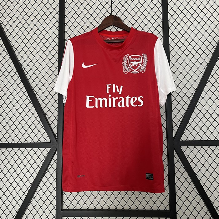 Retro 11/12 Arsenal Home 125th Anniversary Red Jersey Kit short sleeve-7053839