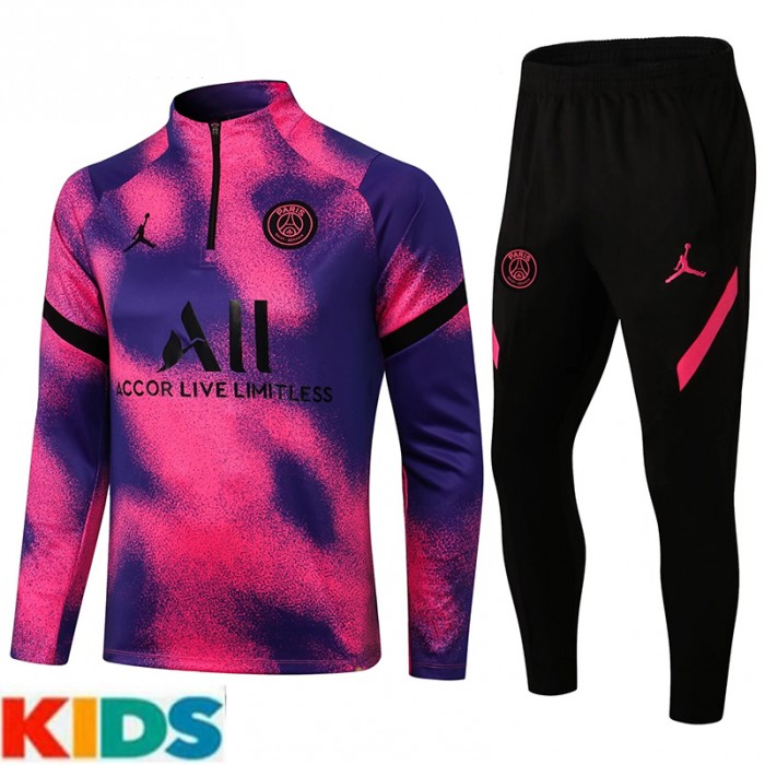 23/24 Kids Paris Saint-Germain PSG Pink Kids Edition Classic Jacket Training Suit (Top+Pant)-1652172