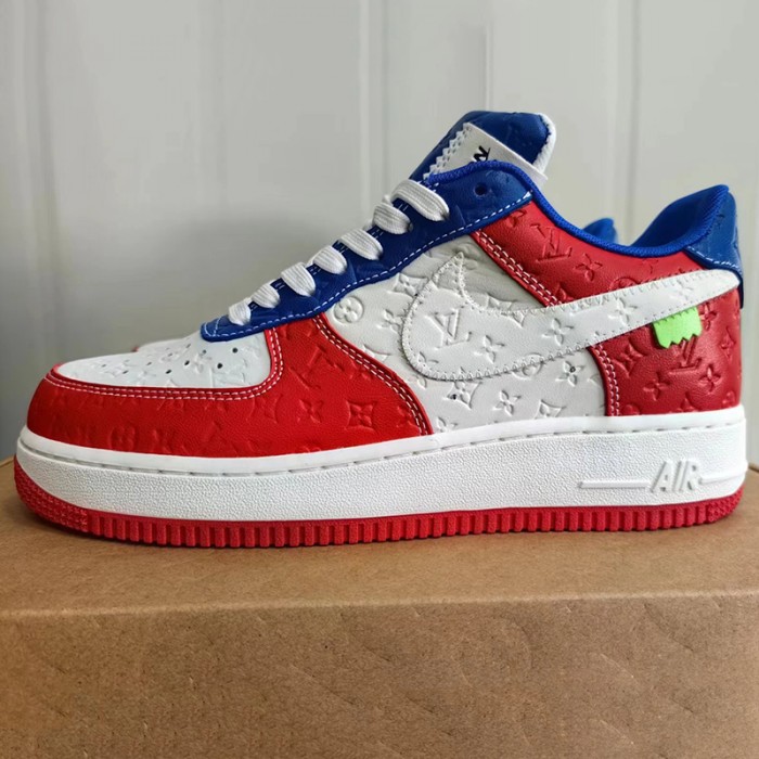 AIR FORCE 1 AF1 Running Shoes-Red/White-7179324