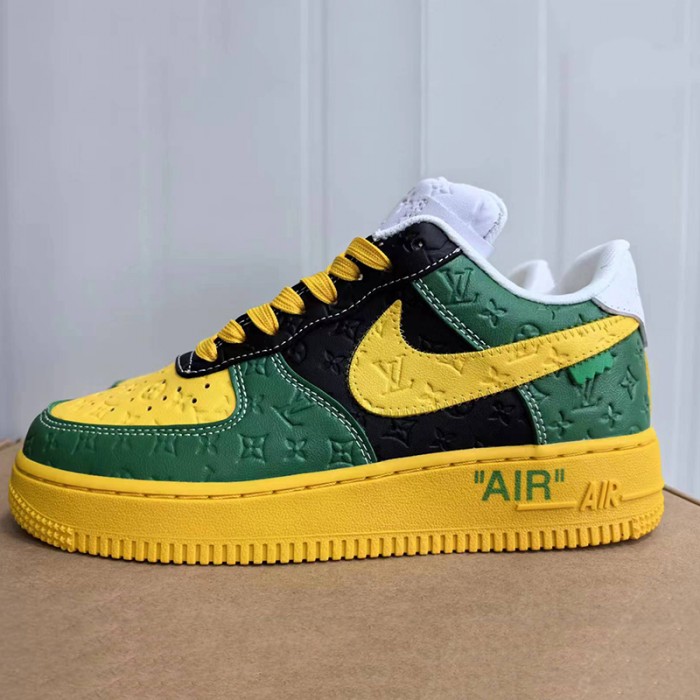 AIR FORCE 1 AF1 Running Shoes-Yellow/Green-8069825