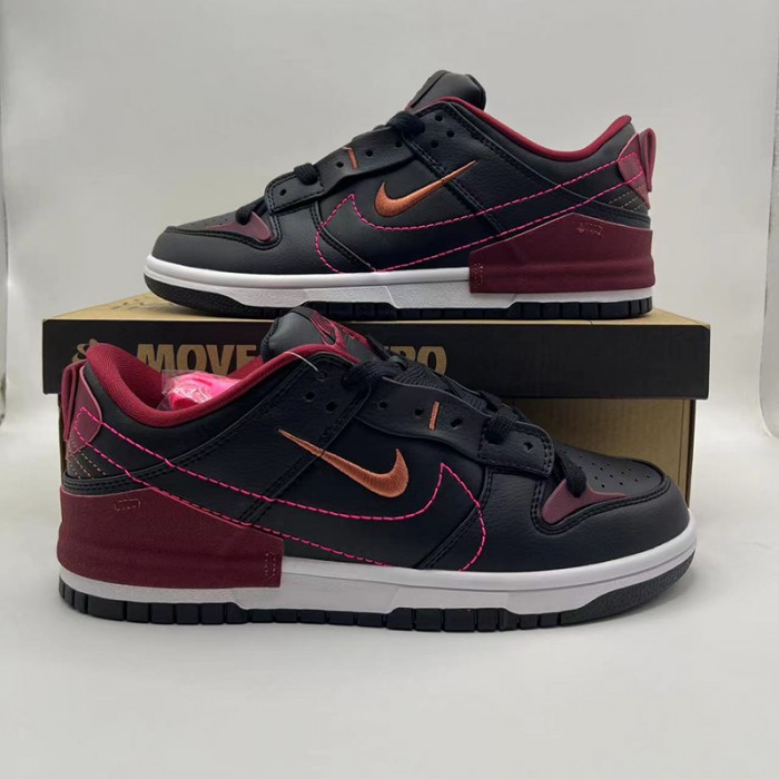 SB Dunk Low Running Shoes-Wine Red/Black-1378545