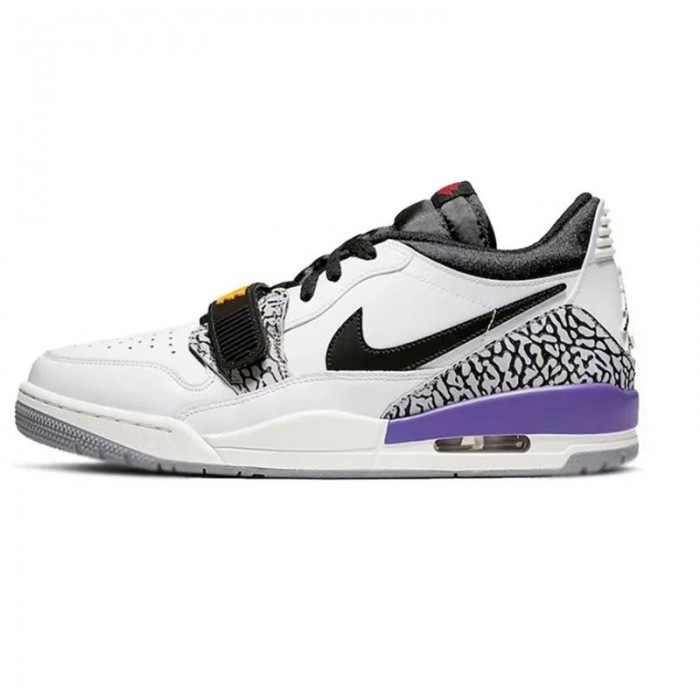 Air Jordan 3 AJ3 Running Shoes-White/Purple-5369600