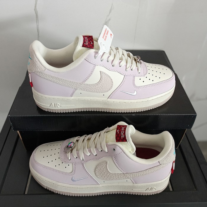 AIR FORCE 1 AF1 Running Shoes-White/Purple-5480011
