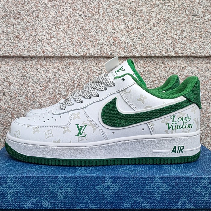 Air Force 1 AF1 Running Shoes-White/Green-1035995