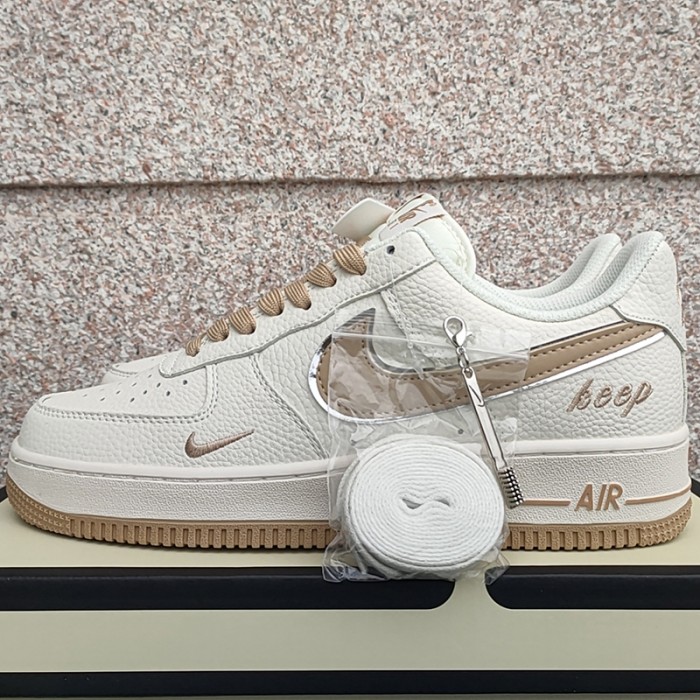 Air Force 1 AF1 Running Shoes-White/Khaki-9975535