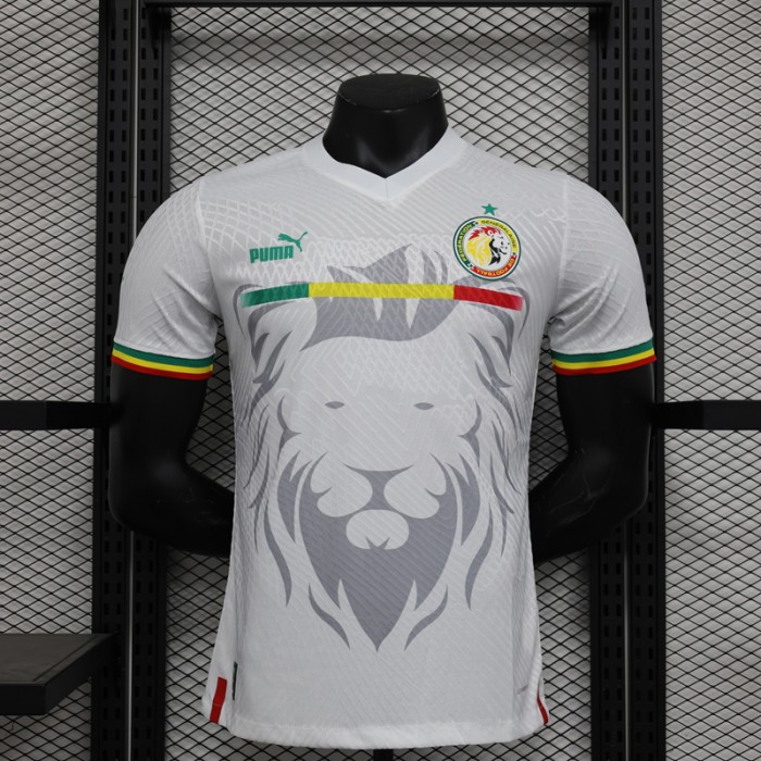 2023 Senegal White Jersey Kit short sleeve (Player Version)-7787231