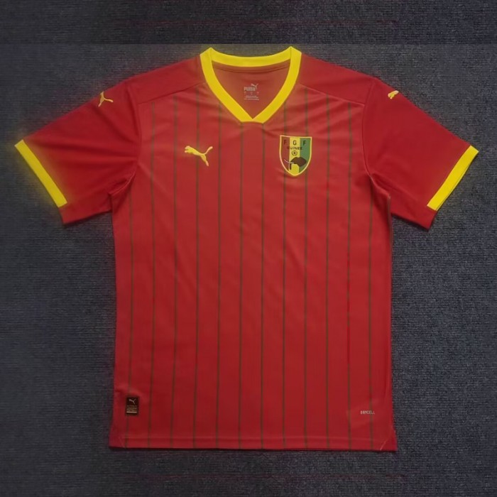2023 Guinea Home Red Jersey Kit short sleeve-2340562