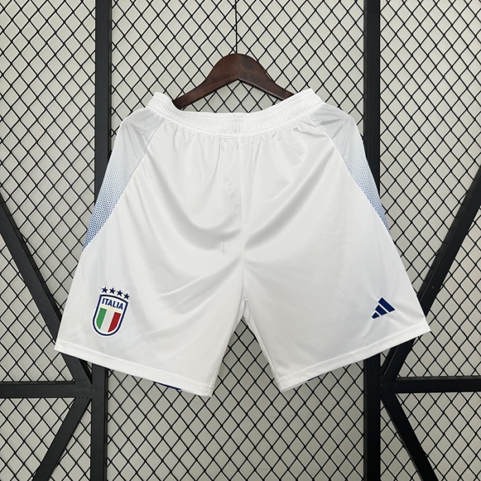 2024 Italy Home Shorts White Shorts Jersey-5649823