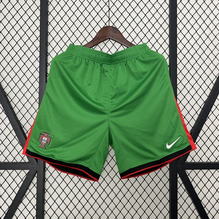 2024 Portugal Home Shorts Green Shorts Jersey-8536773