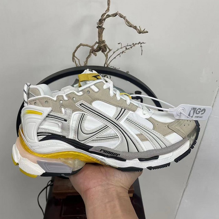 Balenciaga V7.5 Running Shoes-White/Gray-4652597
