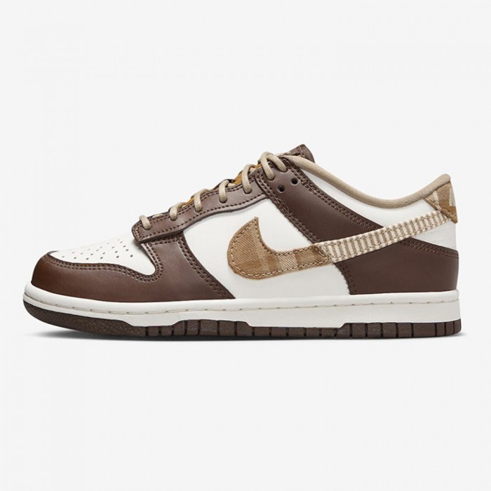 SB Dunk Low“Brown Plaid”Running Shoes-Brown/White-6823142