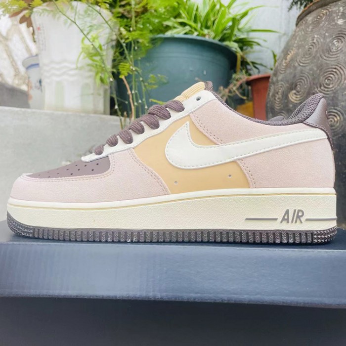 AIR FORCE 1 ‘07 AF1 Running Shoes-Khaki/Brown-476072