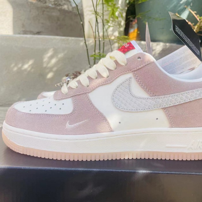AIR FORCE 1 ‘07 AF1 Running Shoes-Pink/White-4405144