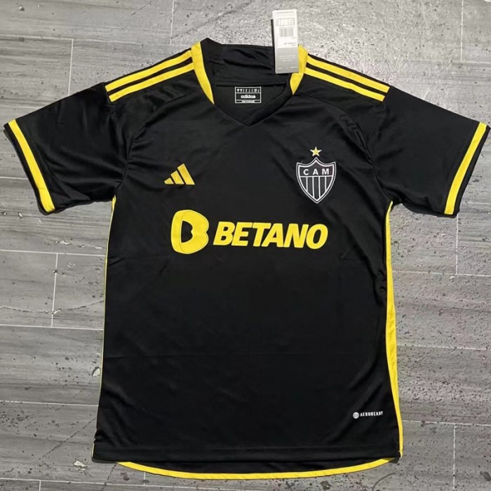 23/24 Atletico Mineiro Third Away Black Jersey Kit short sleeve-3402360