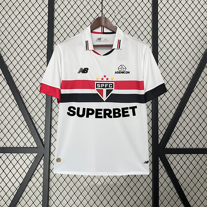 24/25 Sao Paulo Futebol Clube Home White Jersey Kit short sleeve-3042653