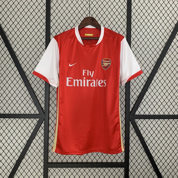 Retro 06/08 Arsenal Home Red White Jersey Kit short sleeve-2721523