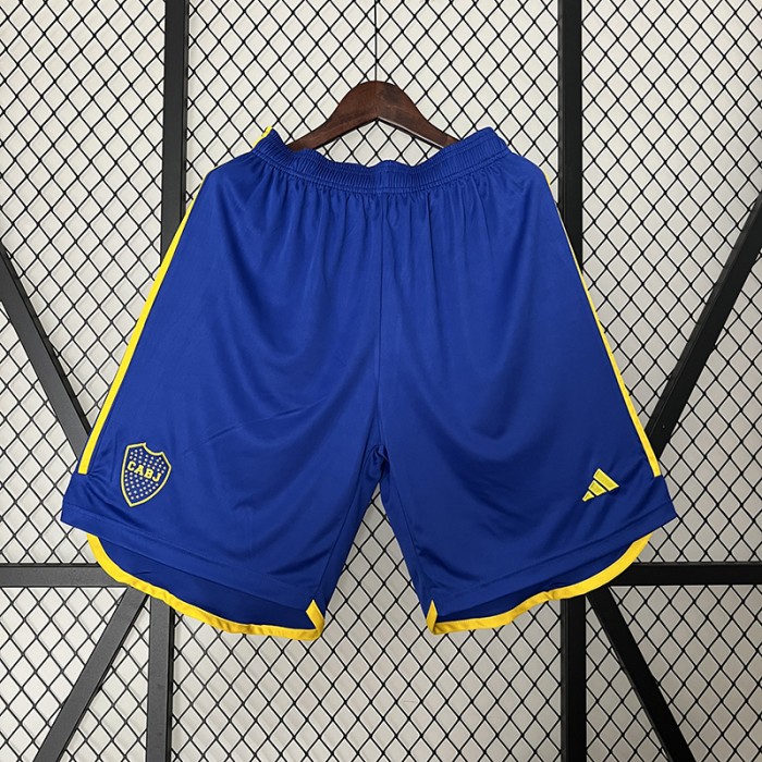 23/24 Boca Juniors Home Shorts Blue Shorts Jersey-8855818