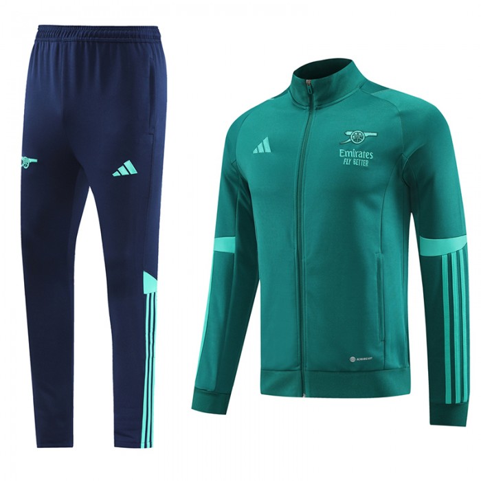 23/24 Arsenal Green Edition Classic Jacket Training Suit (Top+Pant)-7609257